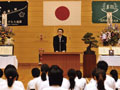 平成21年02月28日 なぎなた田川教室２５周年記念式典にて祝辞を述べる