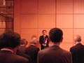 平成21年04月27日 長野県建築士会総会にて入札制度改革等の祝辞を述べる