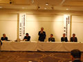 平成22年12月07日 横山松本駐屯地司令を講師に招き、挨拶を行う