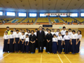 平成22年12月12日 松本市なぎなた連盟田川教室の皆さんと賛助会長として交流を深める
