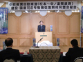 中部縦貫道、国道158号整備促進期成同盟会総会にて、奈川渡ダム下流2キロの平成25年工事着工並びに関連事業について説明