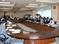 知事と各党代表者会議において自民党県議団長として6月補正に向けて3.11に関わる景気対策・危機管理お強化を中心に議論を深める