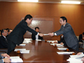 阿部知事へ平成24年度予算要望を提出