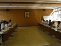 県立米沢女子短期大学にて遠藤学長と高等教育について意見交換