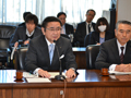 知事と正副議長及び各派代表者との懇談会にて