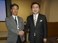 産業技術総合研究所四国センター長松木則夫工学博士とイノベーションについて意見交換