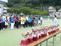 長野県ソフトテニス総合選手権大会にて、長野県ソフトテニス連盟顧問として挨拶