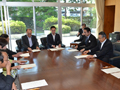 9月定例会に向けて議長と各派代表者会議に出席