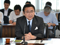 知事と各派代表者との意見交換会にて自民党県議団長として発言