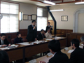 御嶽山噴火による木曽町王滝村の観光被害に対応すべく、木曽の現地にて観光関係者と意見交換する