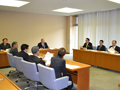 各委員会構成を決める各派交渉会に出席