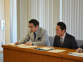 各派交渉会で発言中