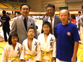 松本市市民体育大会柔道の部にて松本柔道協会顧問としてスピーチ。会場で選手の皆さんと意見交換