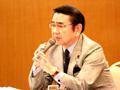 環境産業観光委員会と県商工連合会役員との意見交換にて商工会の今後について発言