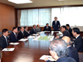 国道143号青木峠トンネル早期実現について阿部知事に要望する