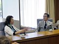 たかがい参議院議員と看護師の主要課題について意見交換