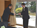 小林東一郎県議より副議長選立候補の届出を受理する