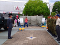 防災フェアにて松本市自衛隊協力会会長として挨拶