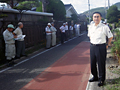 里山辺入山辺開発協議会顧問として現地視察(兎仙寺町会の側溝要望)