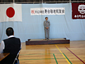 寿台敬老会にて顧問として祝辞を述べる