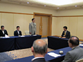 自民党県議団を代表して安倍総理に挨拶