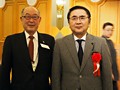 中信柔道整復師会新年会にて長野県柔道整復師会高田会長と意見交換