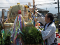 寿台町会連合会顧問として夏祭りに参加