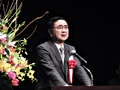 天皇陛下御即位奉祝長野県民大会にて祝辞を述べる